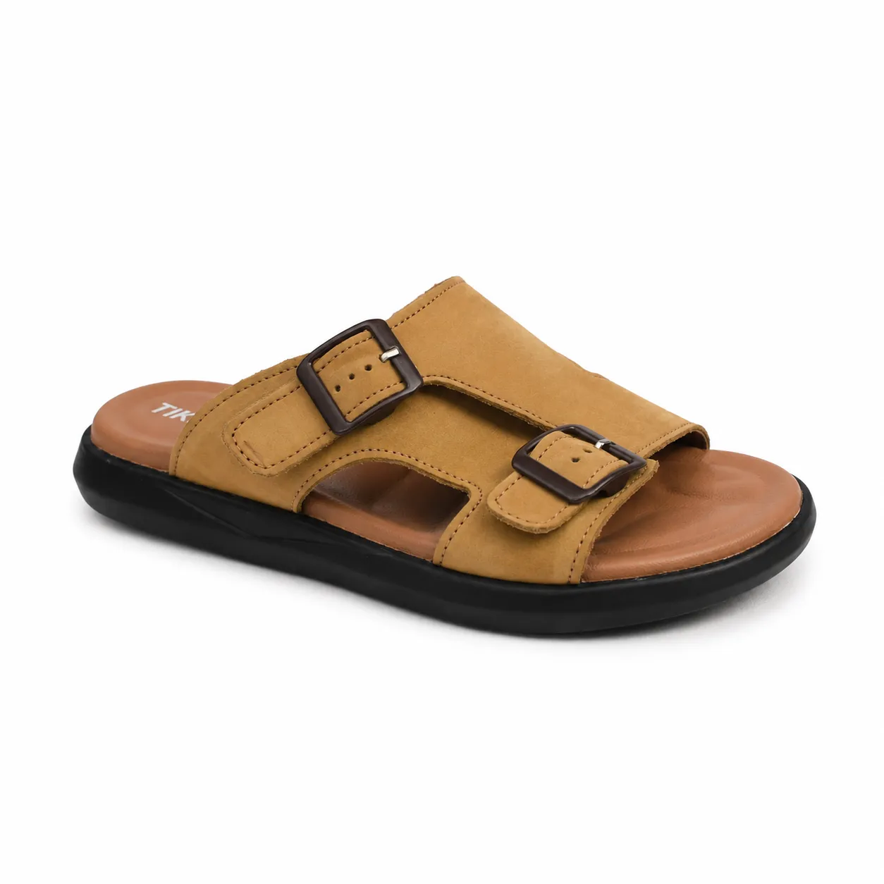 Sandales pour homme 035 tabac daim nibique